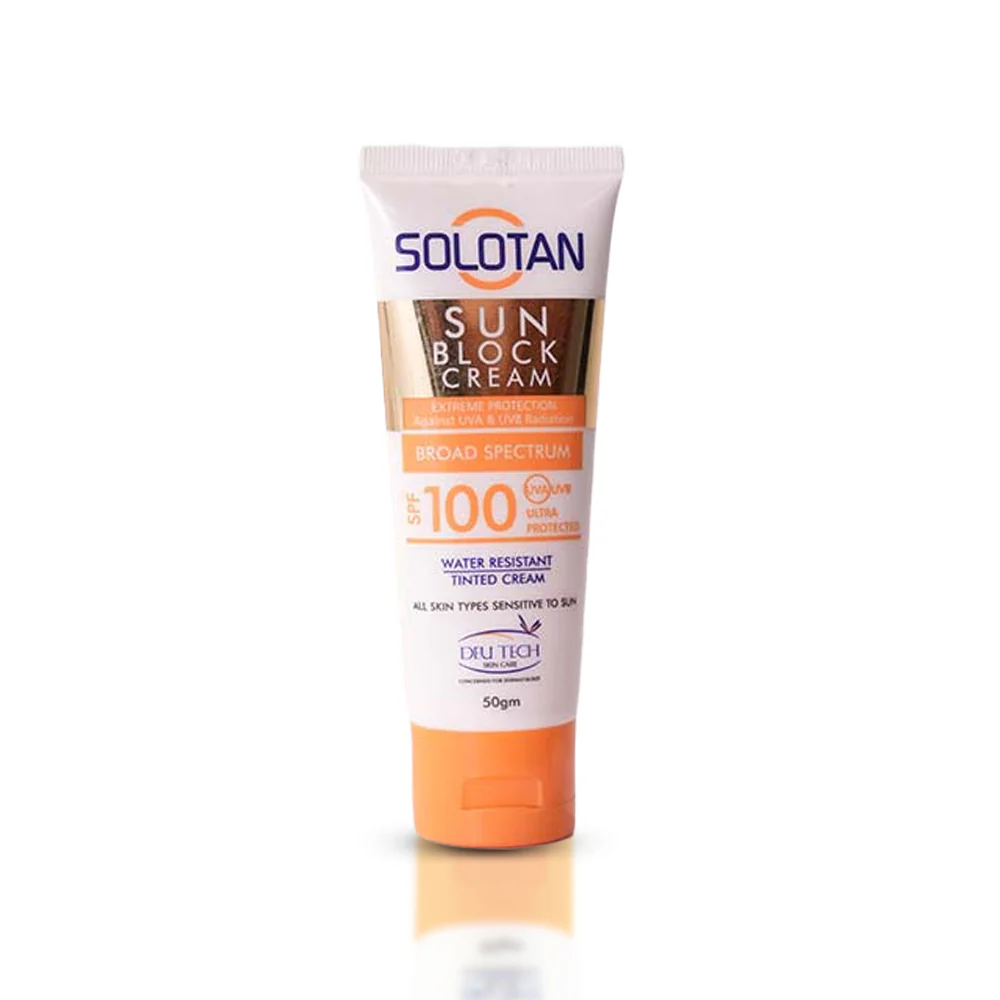 Solotan SPF 100 Sunscreen | No White Residue